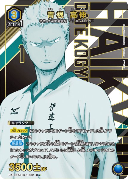 画像1: UA19BT/HIQ-1-062 R★ 青根 高伸 (1)
