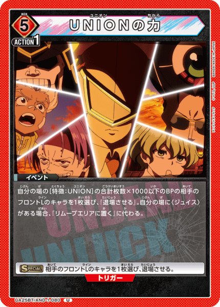 画像1: UA25BT/AND-1-080 U　UNIONの力 (1)