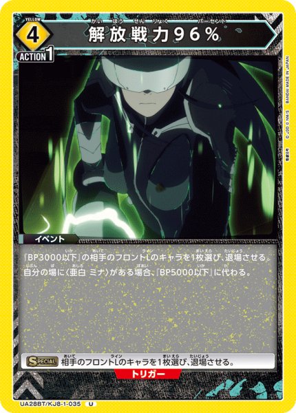 画像1: UA28BT/KJ8-1-035 U　解放戦力96％ (1)