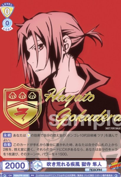 画像1: PR【箔押し】　吹き荒れる疾風 獄寺 隼人 (1)